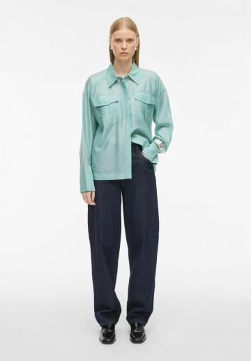 Атласная блузка