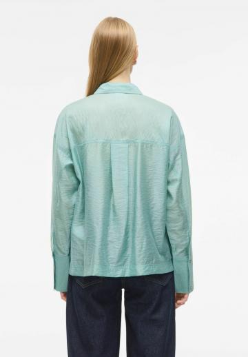 Атласная блузка