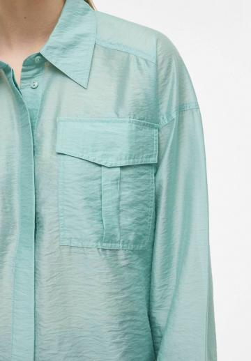 Атласная блузка