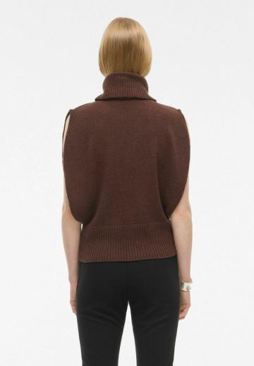 Пуловер без рукавов