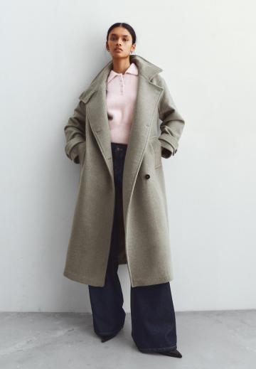 Шерстяное пальто