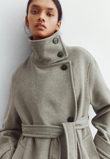 Шерстяное пальто