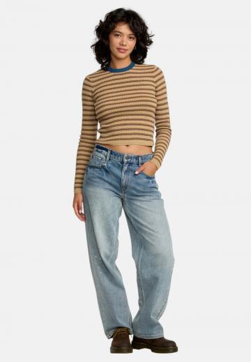 Пуловер в полоску