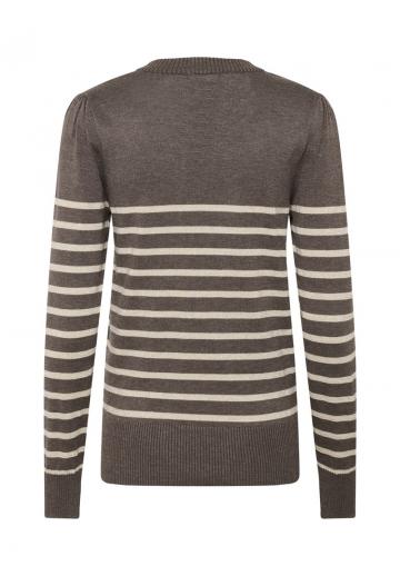 Пуловер в полоску
