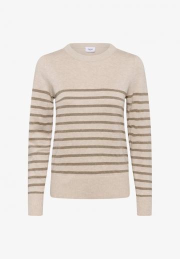 Пуловер в полоску