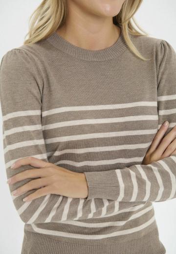Пуловер в полоску