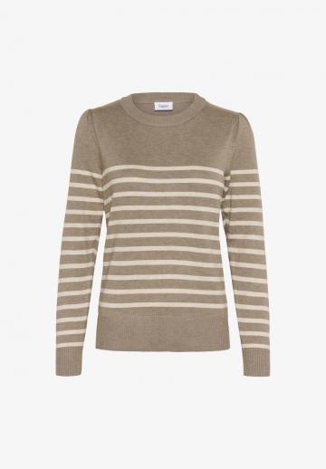 Пуловер в полоску