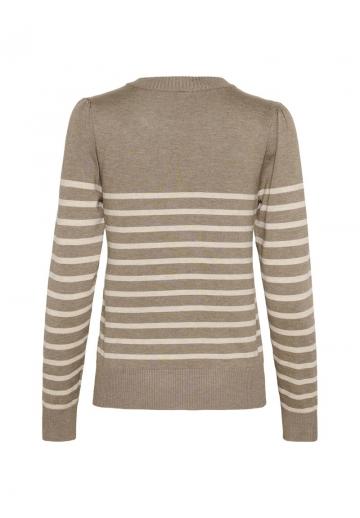 Пуловер в полоску