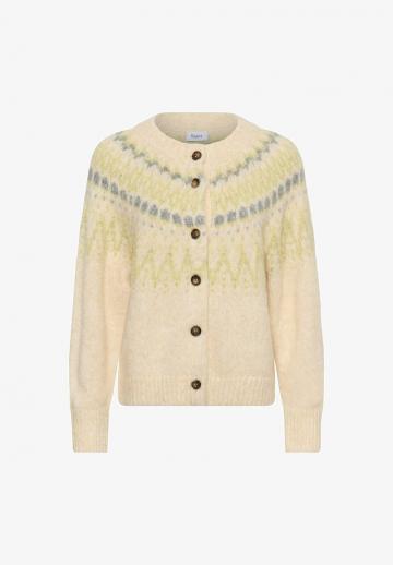 Жаккардовая вязаная кофта