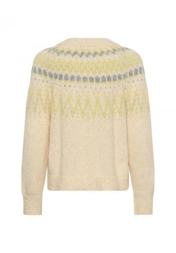 Жаккардовая вязаная кофта