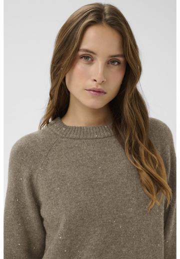 Пуловер с рукавом три четверти