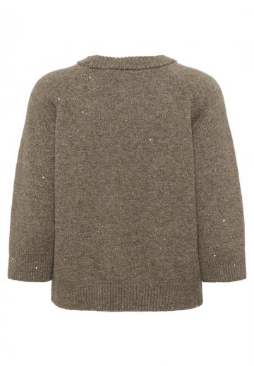 Пуловер с рукавом три четверти