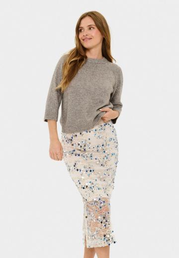 Пуловер с рукавом три четверти