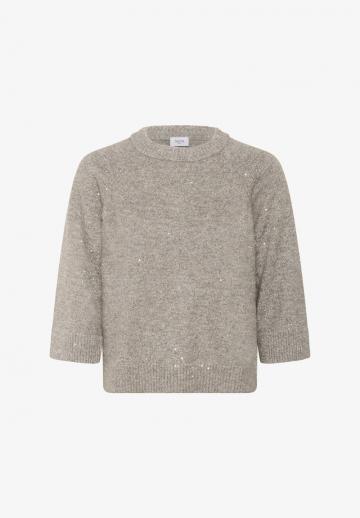 Пуловер с рукавом три четверти