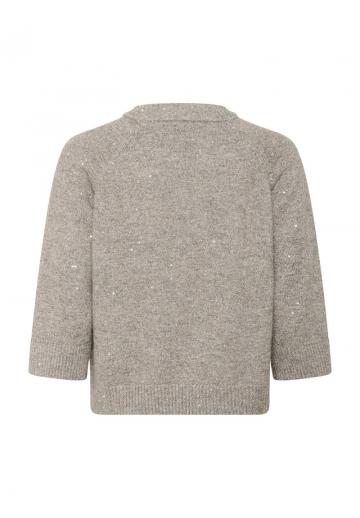 Пуловер с рукавом три четверти