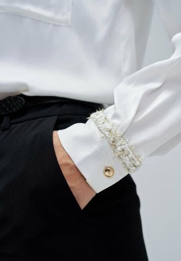 Атласная блузка