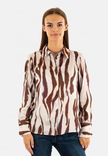 Атласная блузка