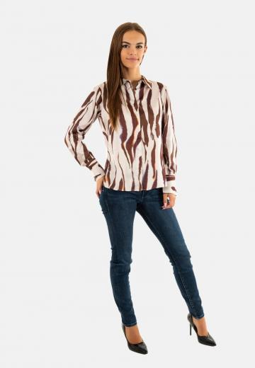 Атласная блузка