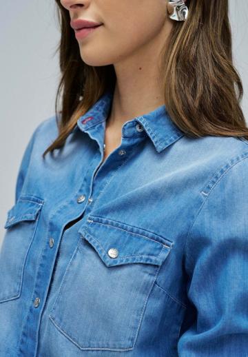 Джинсовая блузка