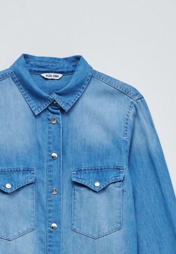 Джинсовая блузка