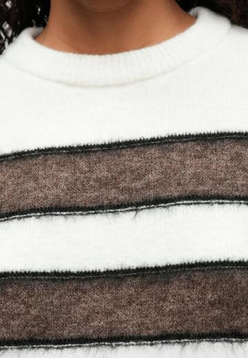 Пуловер в полоску