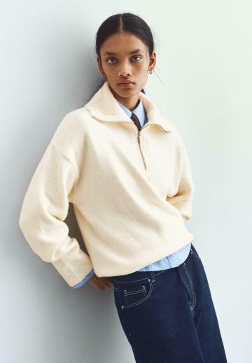 Пуловер в полоску