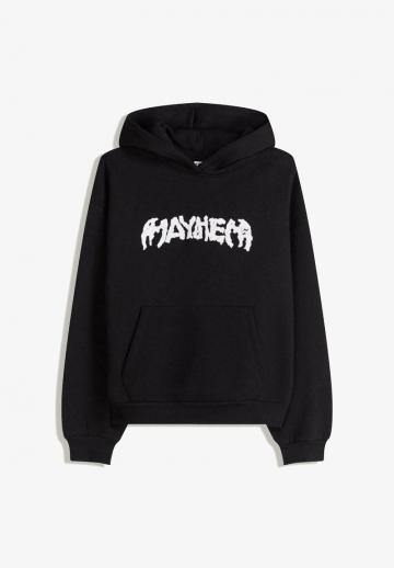 Пуловер с капюшоном