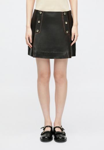 Кожаная юбка