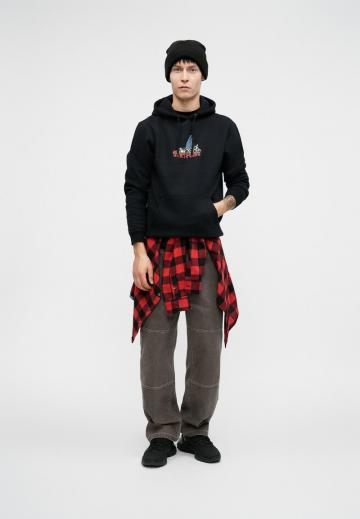 Пуловер с капюшоном