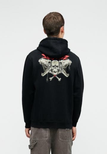 Пуловер с капюшоном