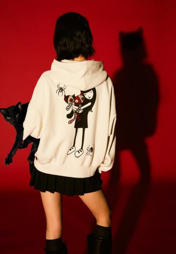 Пуловер с капюшоном