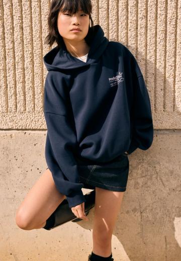 Пуловер с капюшоном