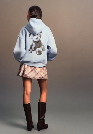 Пуловер с капюшоном