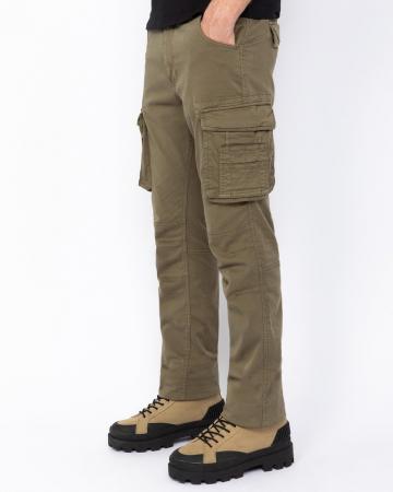 Брюки с накладными карманами