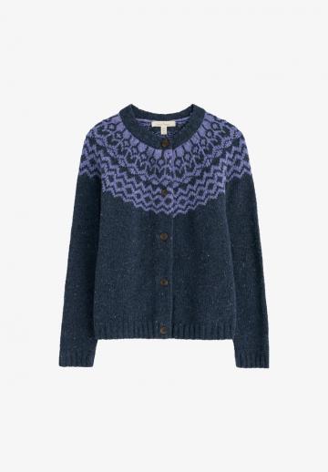 Жаккардовая вязаная кофта