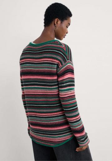 Пуловер в полоску
