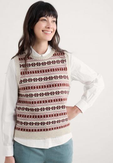 Пуловер без рукавов