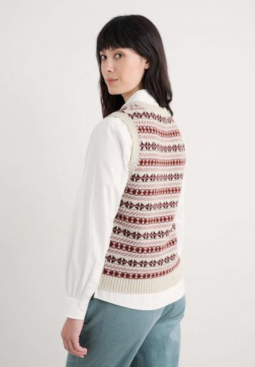 Пуловер без рукавов