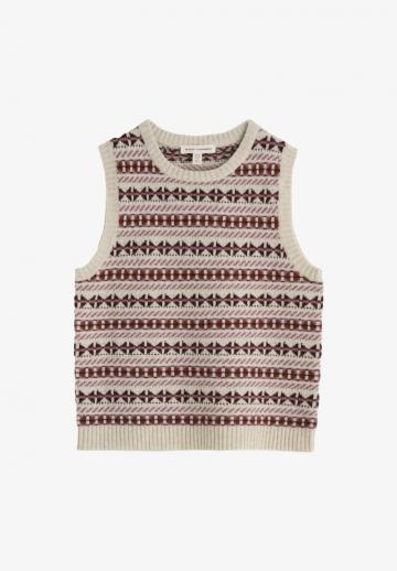 Пуловер без рукавов