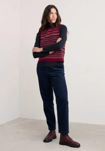 Пуловер без рукавов