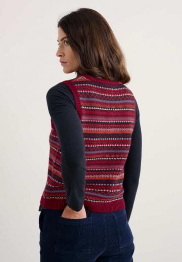 Пуловер без рукавов