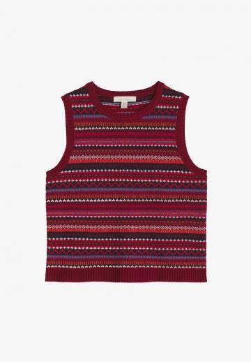 Пуловер без рукавов