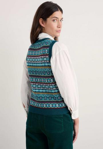 Пуловер без рукавов