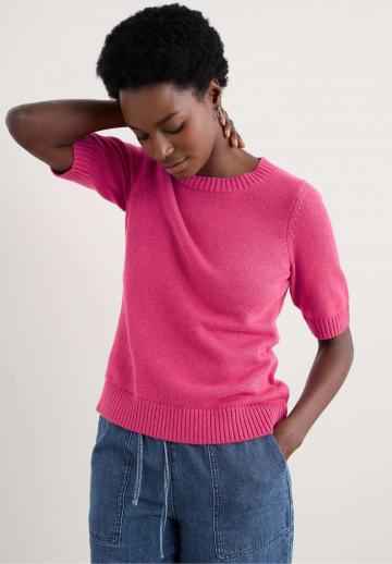 Пуловер с коротким рукавом