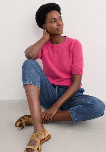 Пуловер с коротким рукавом