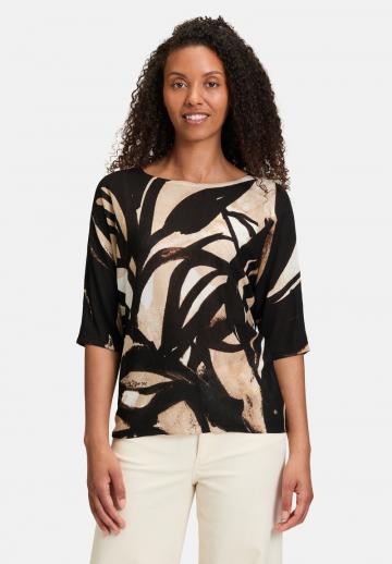 Пуловер с рукавом три четверти