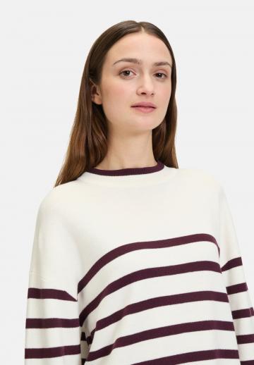 Пуловер в полоску