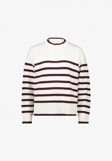 Пуловер в полоску