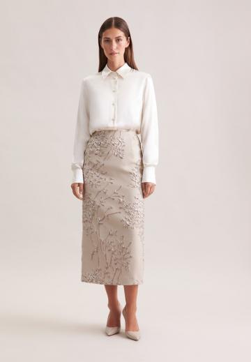 Атласная блузка