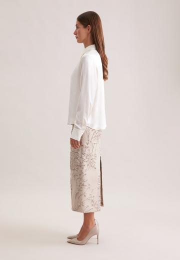 Атласная блузка